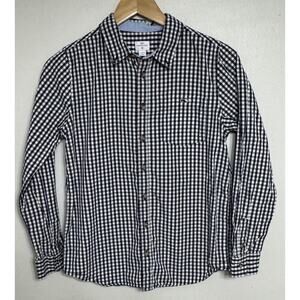 Vineyard Vines x Target Shirt Boys Size Large 12-14 Blue Check Button Down